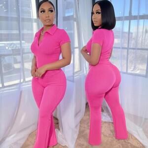 Trendy Pink Two-Piece Set | Size Small